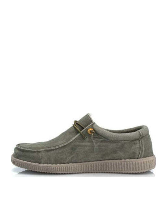 Men's Leather Moccasins Green