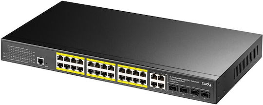 Cudy GS2028PS4 Managed L2 PoE+ Switch με 24 Θύρες Gigabit (1Gbps) Ethernet