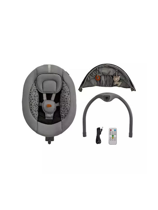 Kinderkraft Electric Baby Relax Lumi 2 with Music Dark Grey