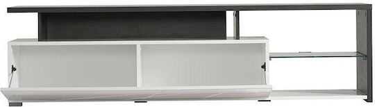 Шкаф за телевизор Дървен Arctic White-black Д170xШ41xВ46см