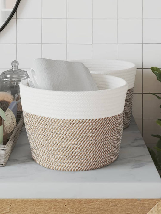 vidaXL Storage Basket Fabric Multicolour 24x24x18cm 2pcs
