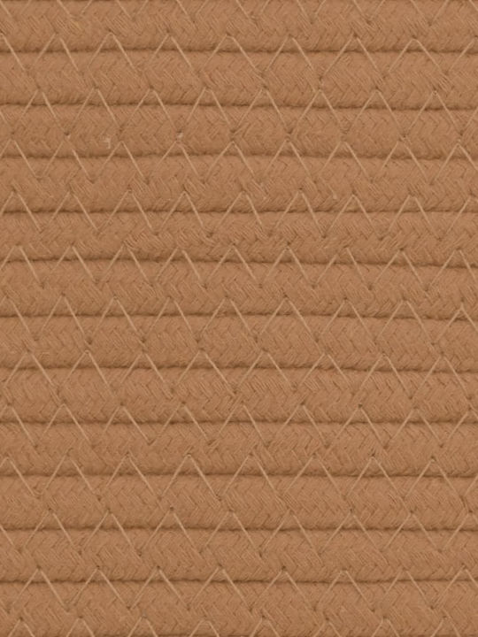 vidaXL Καλάθι Αποθήκευσης Υφασμάτινο Καφέ 24x24x18cm 2τμχ