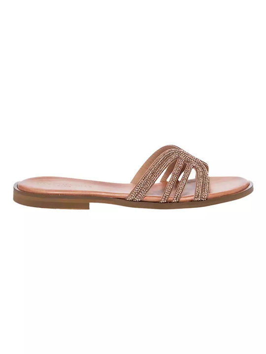 Parex Women's Flat Sandals in Gold Color