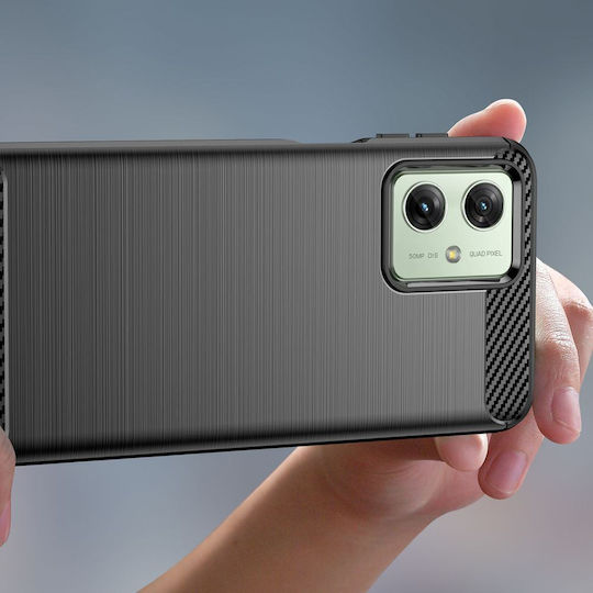 Tech-Protect Back Cover Σιλικόνης Μαύρο (Motorola Moto G54)