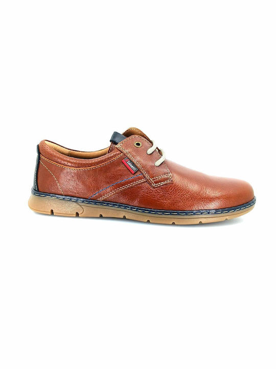 Luisetti Men's Leather Casual Shoes Brown