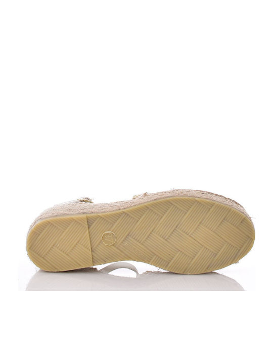 Damenplattformen im Espadrilles-Stil Beige