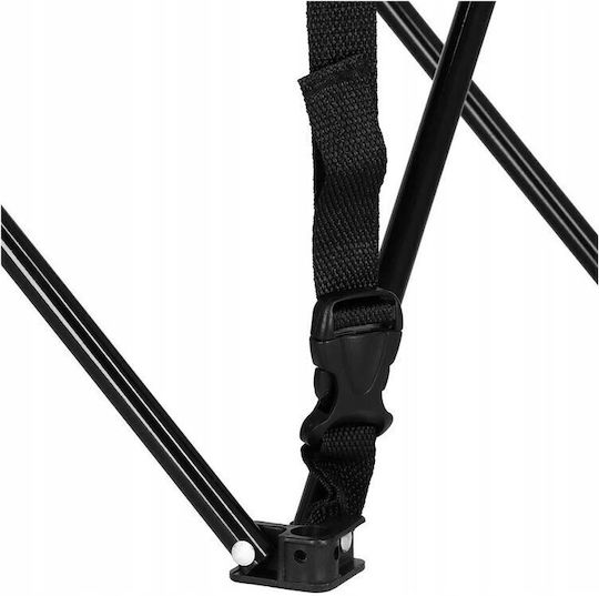 Table Metal for Camping Foldable 46x46x38cm Black