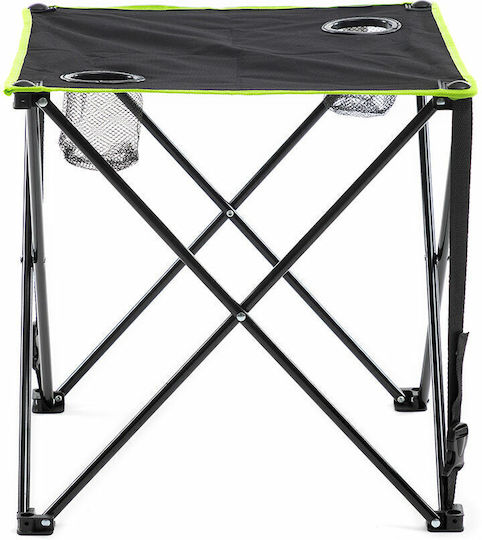 InnovaGoods Cafolby Τραπέζι Μεταλλικό για Camping Πτυσσόμενο 48x48x48cm Μαύρο