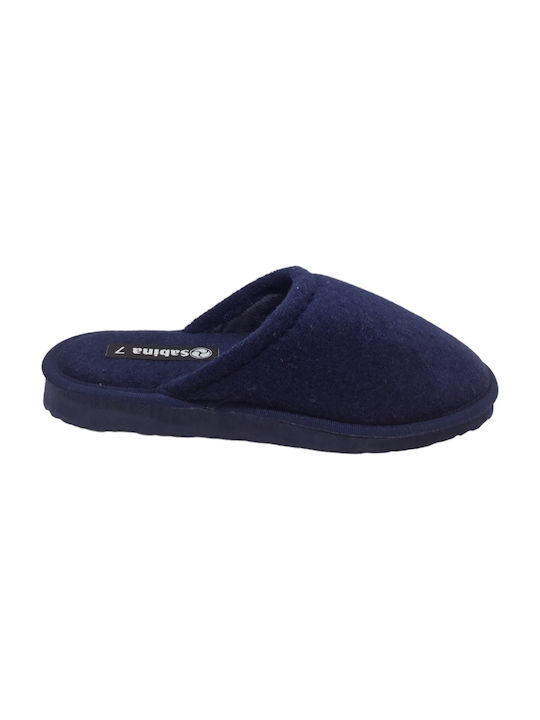 Sabina Terry Winter Women's Slippers in Blue color