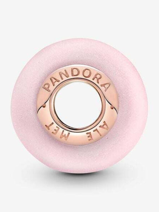 Σύμβολο Pandora Ματ Ροζ Γυαλί Murano 789420c00