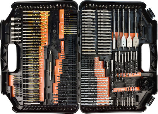 Geko Set of 246 Drills HSS Titanium with Hexagonal Shank for Metal