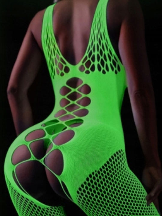 Bodystocking Light In Darkness Mesh Hole Universal Size