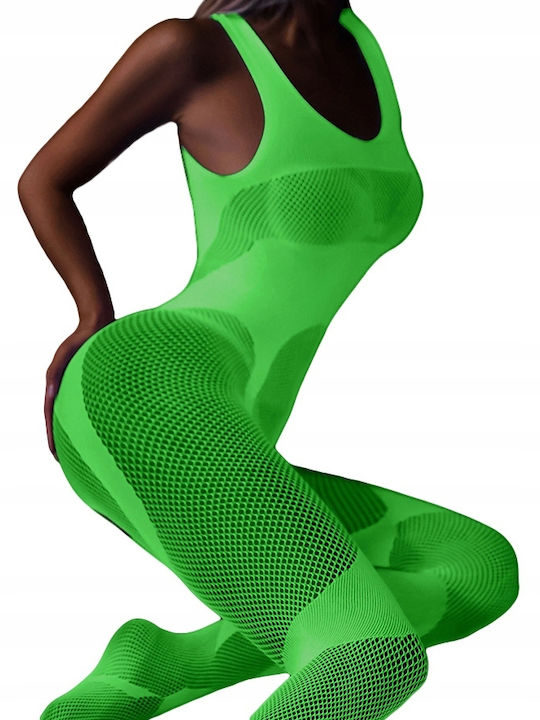Bodystocking Lighting Darkness Mesh Composite Open Crotch Bodystocking