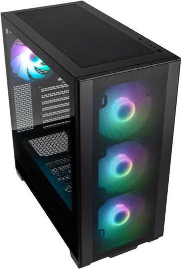 Phanteks XT Pro Ultra Геймърско бюро Midi Tower Компютърна кутия със страничен прозорец Черен
