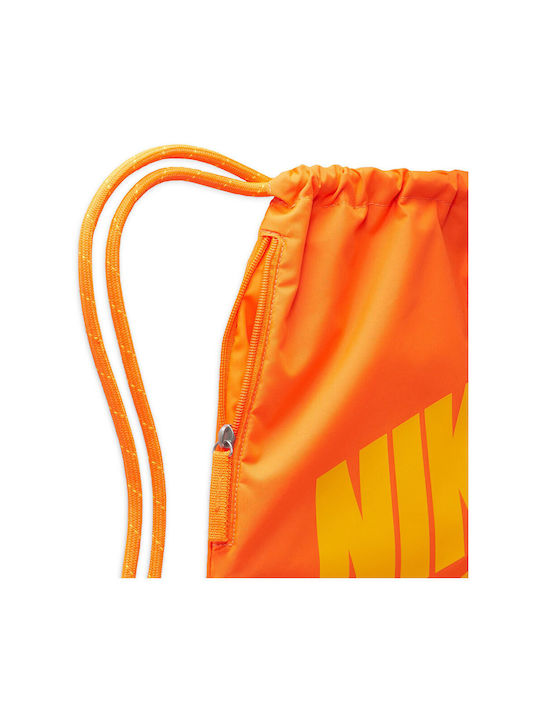 Nike Heritage Drawstring Ανδρική Τσάντα Πλάτης Γυμναστηρίου Κίτρινη