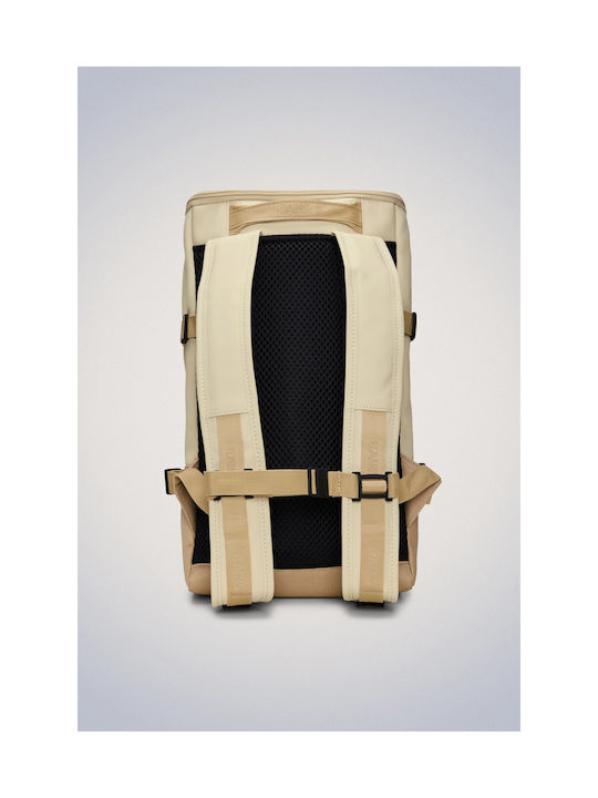 Rains Fabric Backpack Waterproof Beige 14lt
