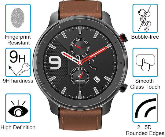 Протектор за екран от закалено стъкло Amazfit Gtr 47mm 0.26mm 2.5d 9h