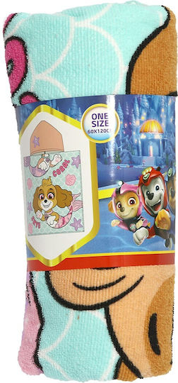 Nickelodeon Kids Beach Poncho Paw Patrol Light Blue