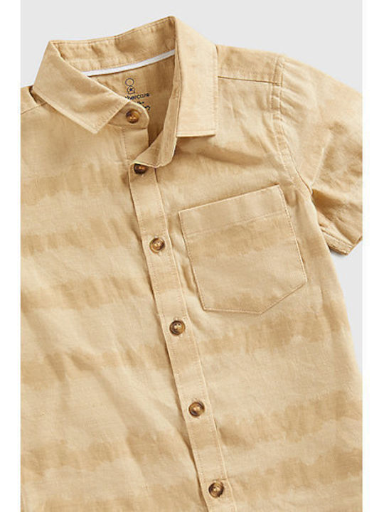 Kids Shirt Short Sleeve Beige