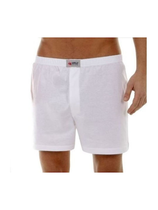 Apple Boxer Herren Boxershorts Weiß 1Packung