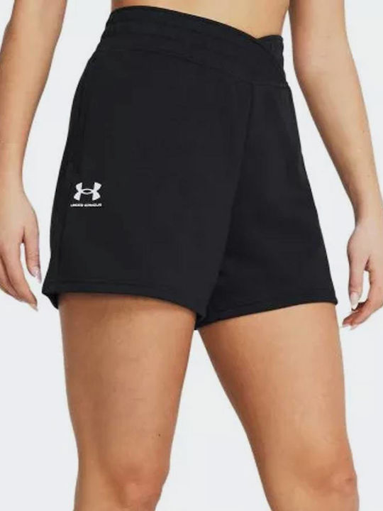 Under Armour Rival Women's Terry Sporty Shorts BLACK