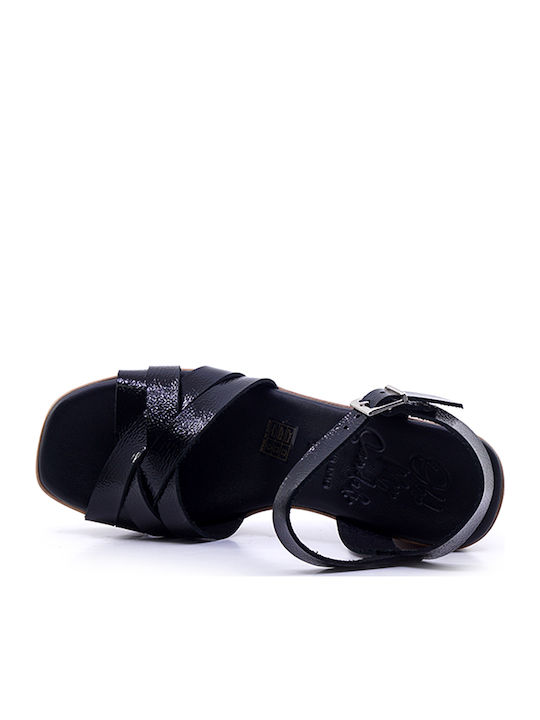 Leder Sandalen Schwarz