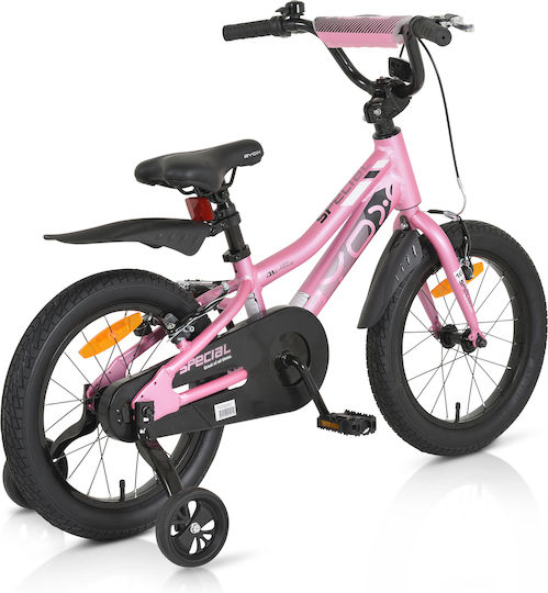 Byox 16" Kinder Fahrrad BMX mit Aluminiumrahmen Rosa