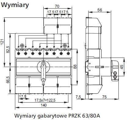 Spamel Διακόπτης Ισχύος Βιομηχανικού Τύπου PRZK4063-W02