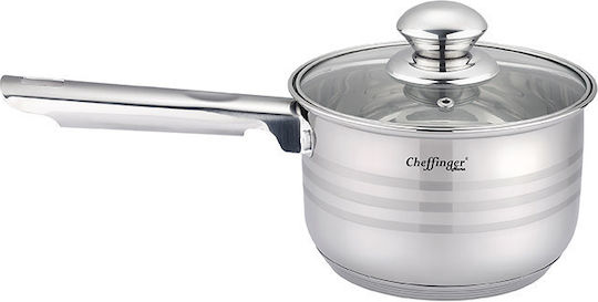 Cheffinger Muhler Kochgeschirr-Set aus Rostfreiem Stahl Silber 6-tlg