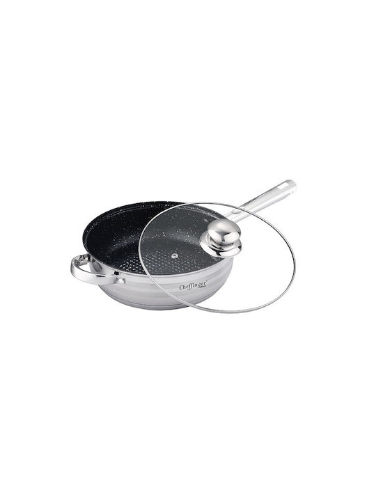 Cheffinger Set de vase de gătit din oțel inoxidabil Argint 18buc