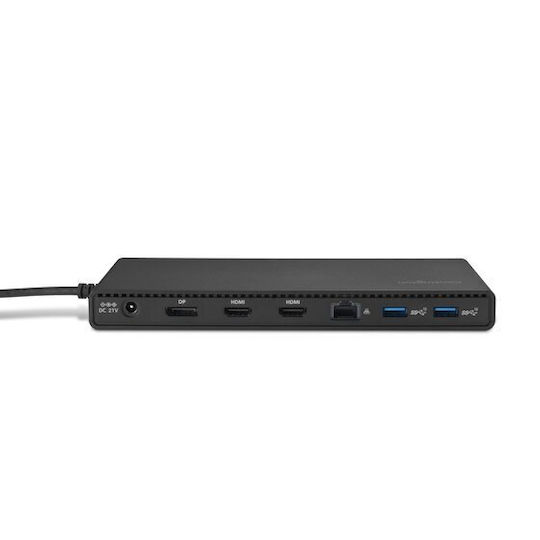 Kensington USB-C Stație de andocare cu DisplayPort 4K PD Ethernet și conexiune 3 monitoare Negru (K32810EU)