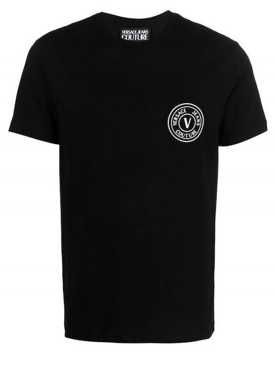 Versace T-shirt Bărbătesc cu Mânecă Scurtă Negru