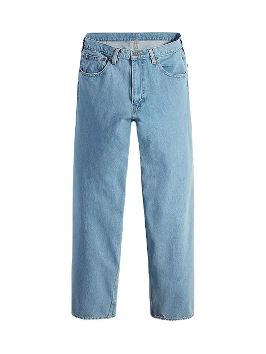 Skateboarding Super Ανδρικό Παντελόνι Τζιν Ελαστικό με Loose Baggy Εφαρμογή Μπλε