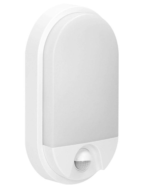 Adviti Επιτοίχια Εξωτερική Πλαφονιέρα LED IP54 15W με Φυσικό Λευκό Φως 11.92x21.22x4.45εκ.