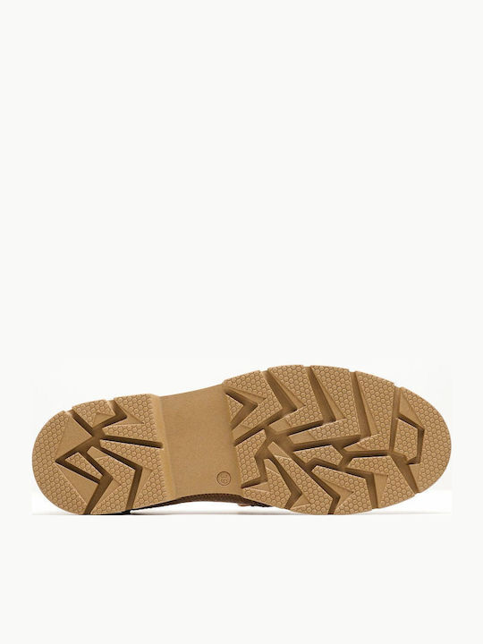 Δερμάτινα Γυναικεία Loafers σε Ταμπά Χρώμα