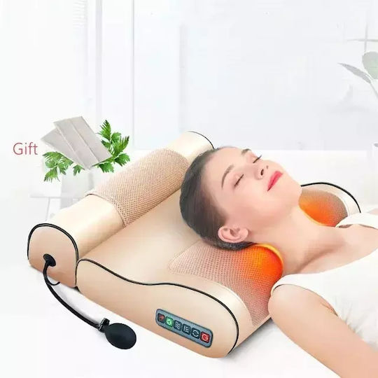 Pillow Massage Shiatsu for the Neck, the Head, the Back, the Legs & the Body with Infrared Heat