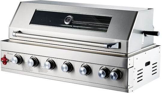 Thermogatz TGH-BI-B8B-G Ψησταριά Υγραερίου Σχάρας 96x45.5εκ. με 6 Εστίες 26.7kW και Μάτι Υπερύθρων