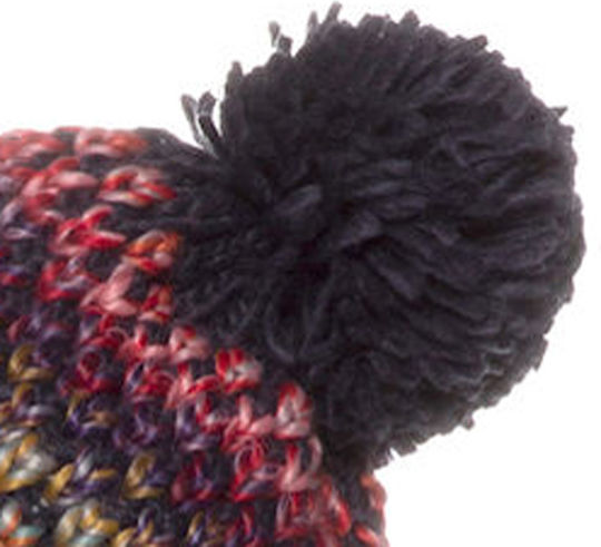 MORGAN Pom Pom Beanie Γυναικείος Σκούφος Πλεκτός σε Μπλε χρώμα