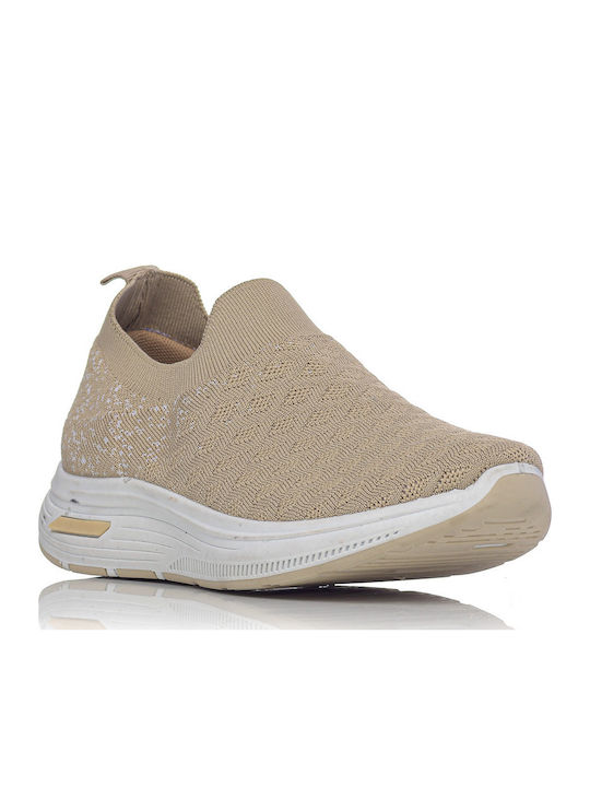 Γυναικεία Ανατομικά Sneakers Μπεζ
