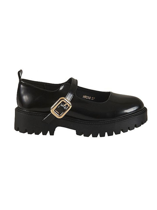 Elenross Ballerinas with Strap Black