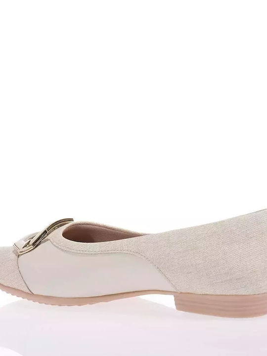 Piccadilly Fabric Ballerinas Beige