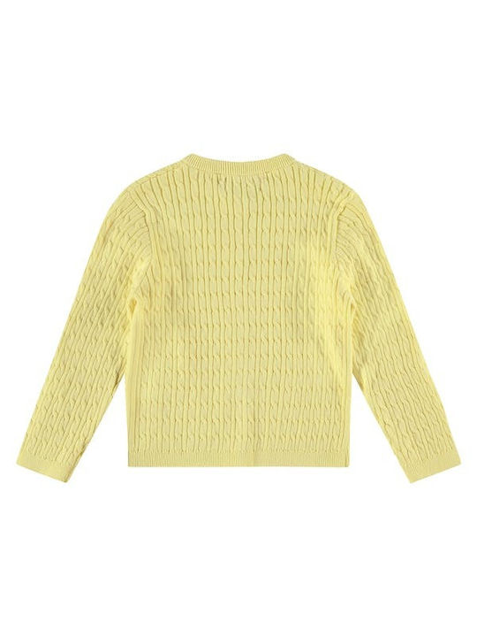 Stains & Stories Kids Cardigan Knitted Yellow