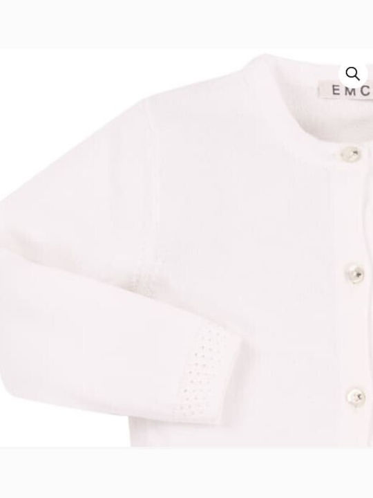 EMC Cardigan pentru copii Bumbac Alb