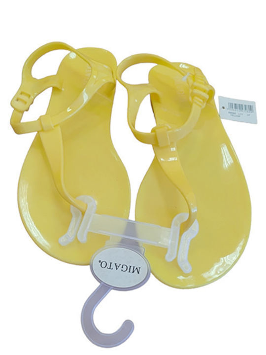 Frauen Flip Flops in Gelb Farbe