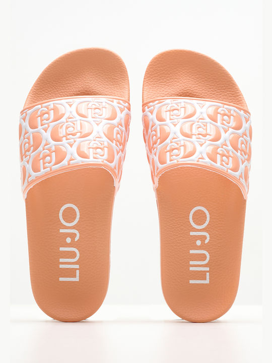 Liu Jo Frauen Flip Flops mit Plattform in Orange Farbe