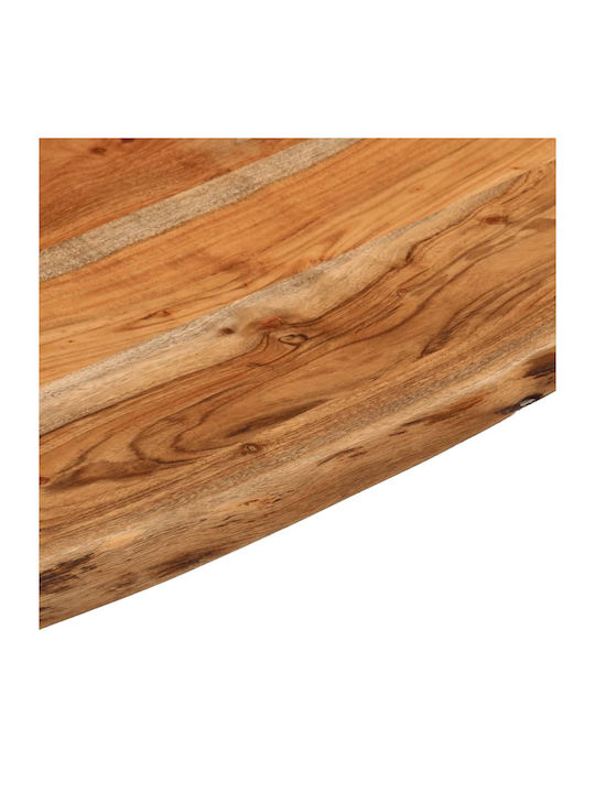 vidaXL Square Office Desk Surface made of Solid Wood Brown 80x80x2.5cm 370266 1pcs