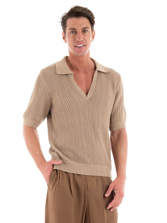 I'm Brian Herren Kurzarmshirt Polo Beige