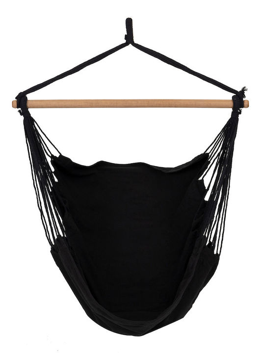 Κρεμαστή Πολυθρόνα Υφασμάτινη Μ96xΠ115xΥ115cm Μαύρη