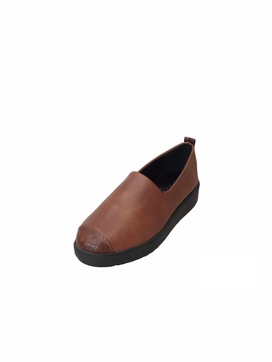 Beatris Piele sintetică Slip-on-uri pentru femei Tabac maro