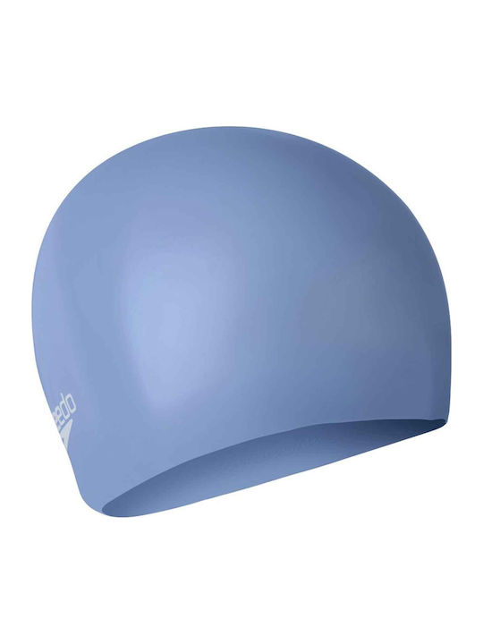 Speedo Long Hair Cap Swimming Caps For Adults Blue